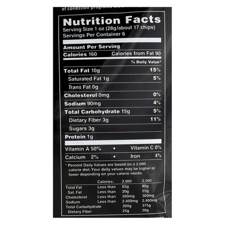 Terra Sweet Potato Chips Sea Salt, 5 Oz Bag (Case of 12) - Cozy Farm 