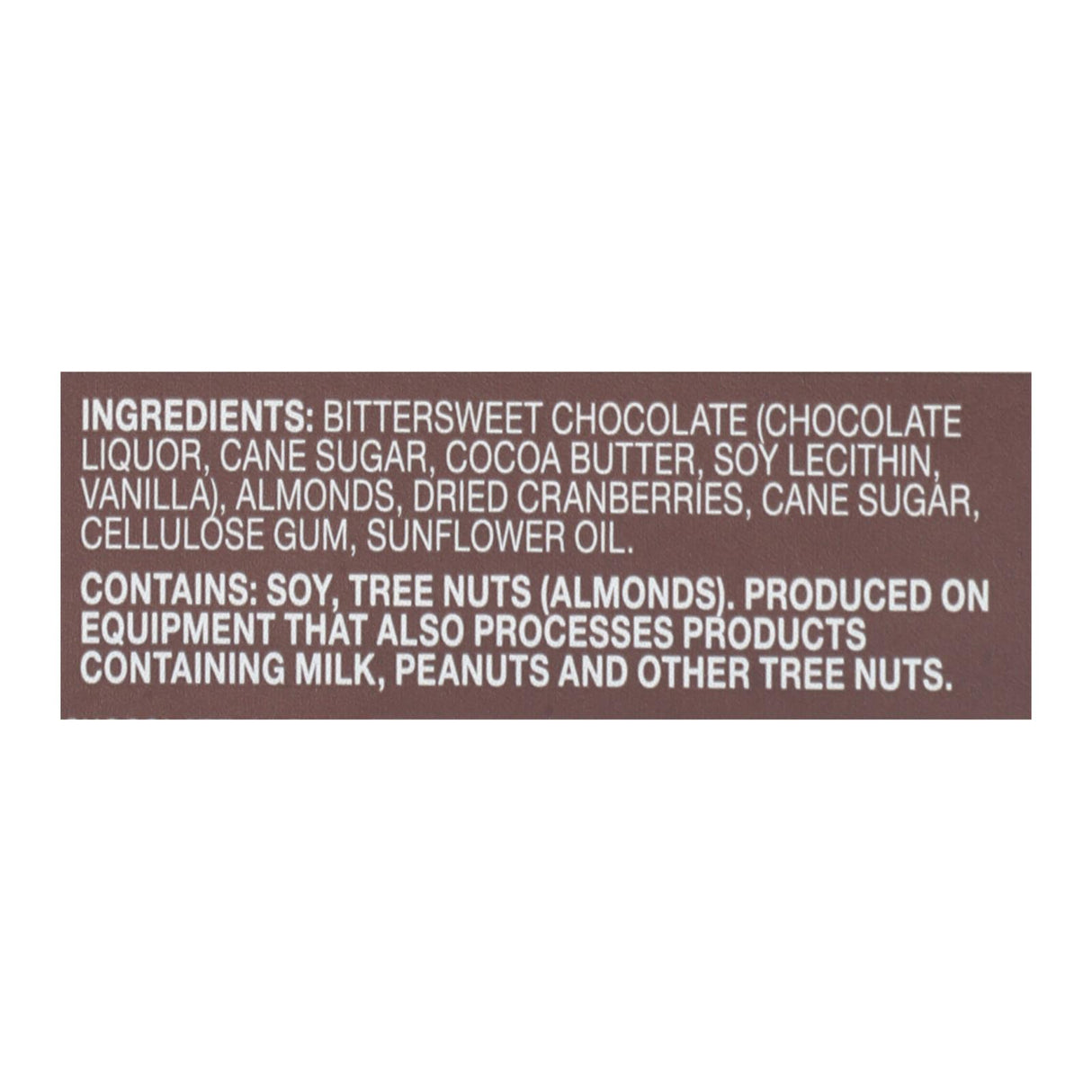 Endangered Species Dark Chocolate Bar - 72% Cocoa - Cranberries and Almonds - 3 Oz - Case of 12, Natural Chocolate Bars - Cozy Farm 