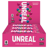 Unreal Milk Chocolate Gems, Case of 12 - 1.3 oz Each