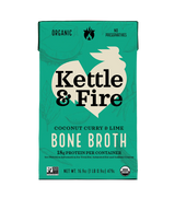 Kettle & Fire Coconut Curry & Lime Bone Broth packaging on a white background