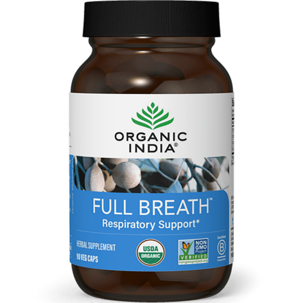 Organic India Full Breath  - 90 Vcaps - Cozy Farm 