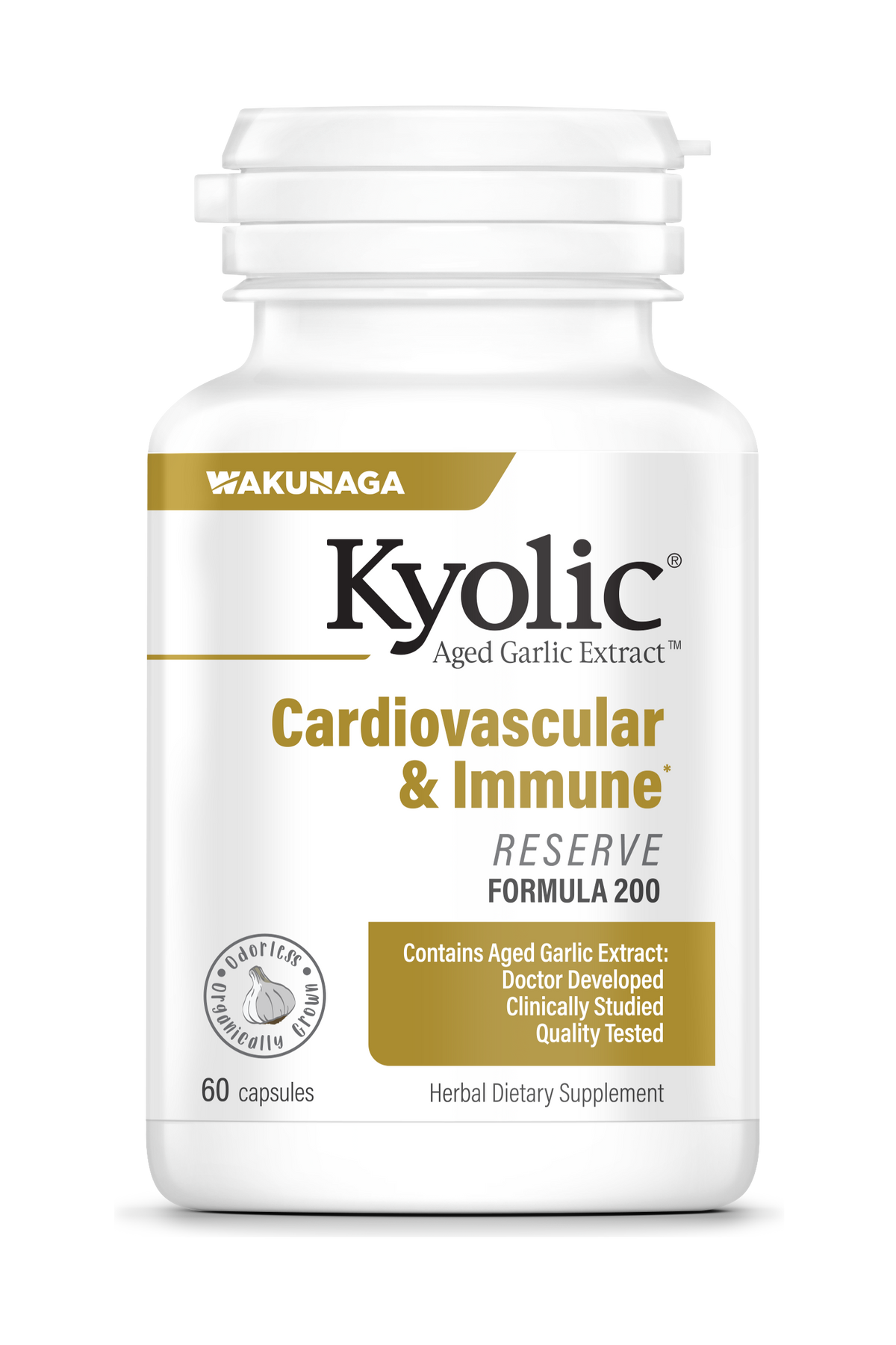 Kyolic Aged Garlic Extract Extra Strength Reserve, 120 Capsules (Case of 2)