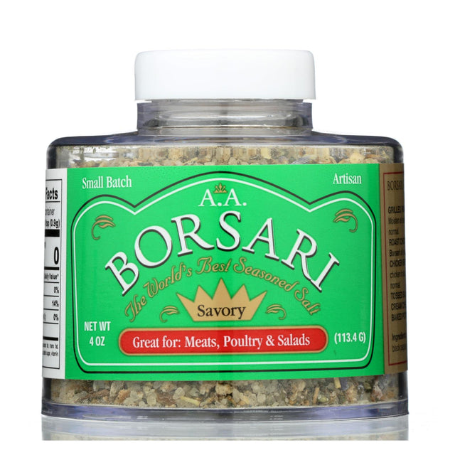 Borsari Savory Seasoning Salt - 6 Pack (4 oz) - Gourmet Herb Blend