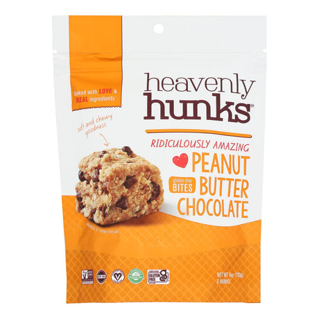 Heavenly Hunks Peanut Butter Chocolate Chip Cookies, 6 oz Pack of 6