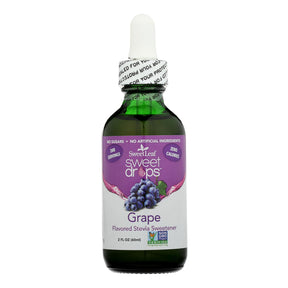Sweet Leaf Grape Stevia Drops: Natural Sugar-Free Sweetener - 2 fl oz, 