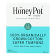 The Honey Pot Company Plastic Applicator Unscented Tampons - 18- Regular Absorbency
