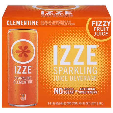 Izze Sparkling Clementine Juice, 4-Pack (6/8.4 fl oz )
