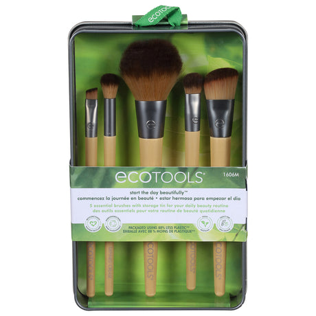 EcoTools Start The Day Brush Set & Case - Beauty Essentials