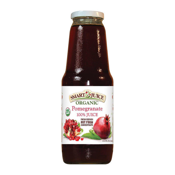 Smart Juice Organic Pomegranate Juice - 33.8 Fl Oz (Pack of 6)