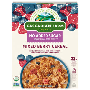 Cascadian Farm Organic Cereal, Mixed Berry, 10 Count Case - Breakfast