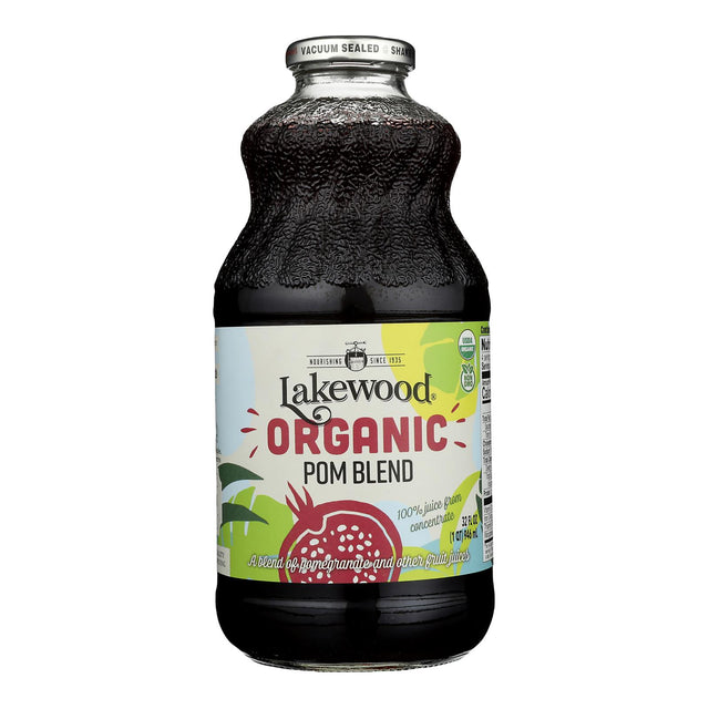 Lakewood Organic Pomegranate Juice Blend - 32 fl oz - Pack of 6 - Antioxidant Rich