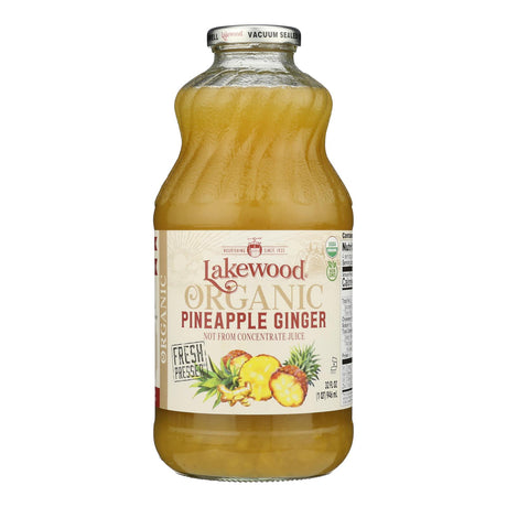 Lakewood Pineapple Ginger Juice (6 x 32 oz ) - Pack of 6