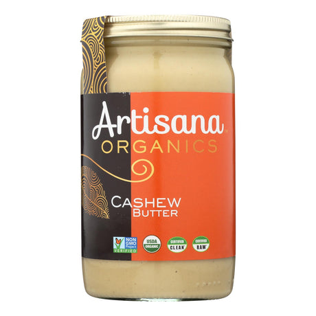 Artisana Raw Cashew Butter - Pack of 6 - 14 Oz - Organic and Creamy