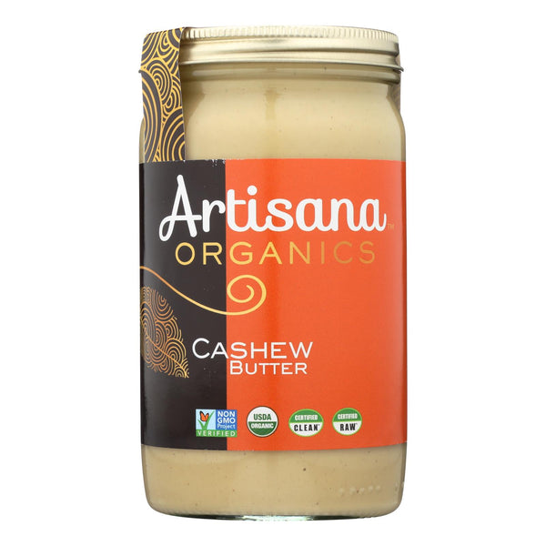 Artisana Raw Cashew Butter - Pack of 6 - 14 Oz - Organic and Creamy