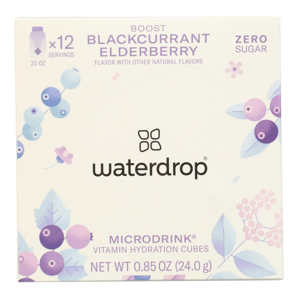Waterdrop Microdrink Boost 12 Pack - Sugar-Free Hydration Drink Mix