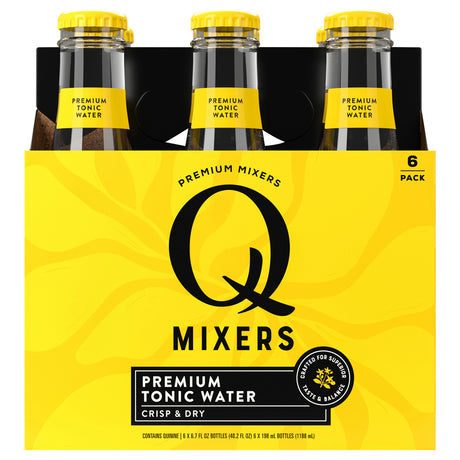 Q Drinks - Tonic Water, 6/6.7 Fz (Pack of 4) - Premium Mixer Case