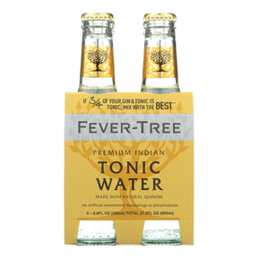 Fever-Tree Indian Tonic Water - 6 x 6.8 Fl Oz Glass  - Premium Quality