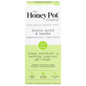 The Honey Pot Herbal Suppositories 7-Day - 14 Ct