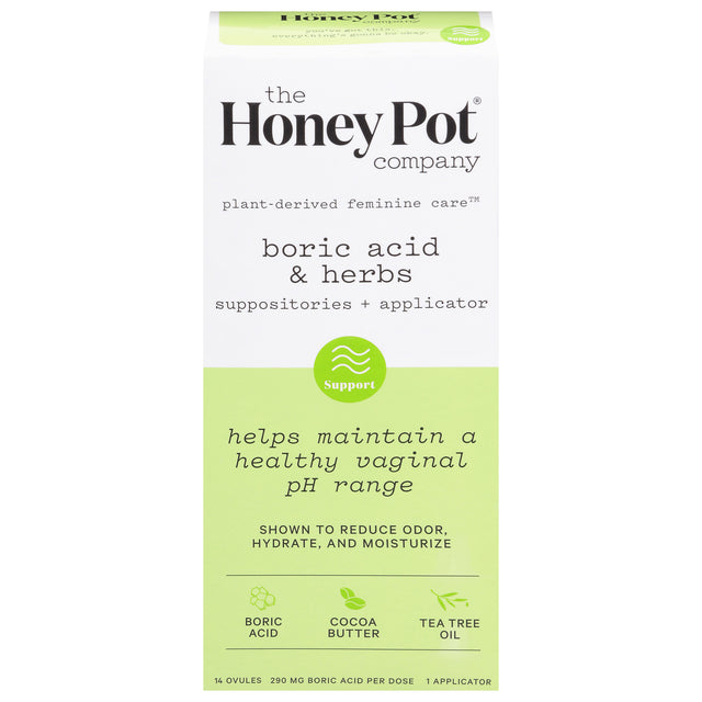 The Honey Pot Herbal Suppositories 7-Day - 14 Ct