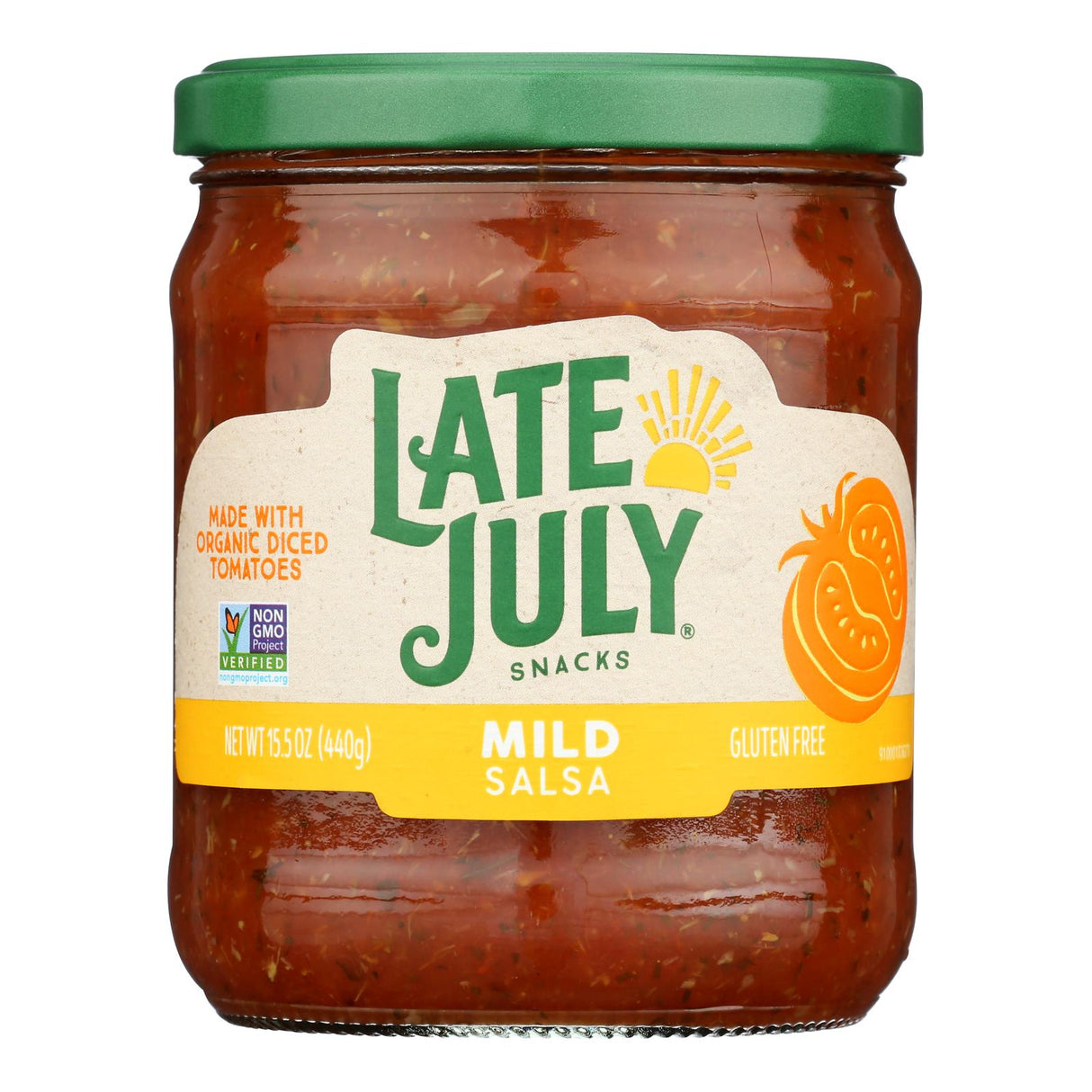 Late July Snacks Mild Salsa - 15.5 oz Jar (12-Pack)