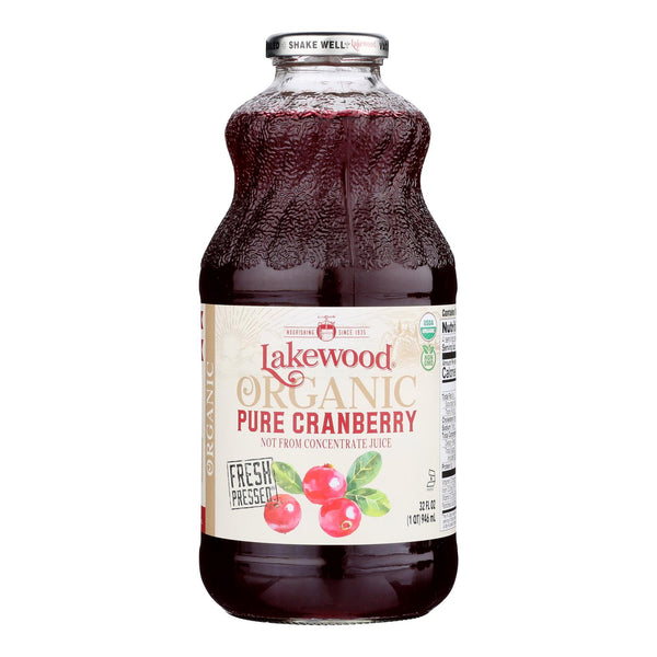 Lakewood Cranberry Juice 32 Fl Oz 6 Pack - Organic Cranberry Juice Lakewood