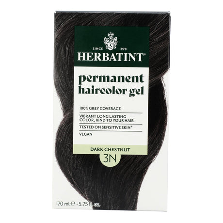 Herbatint 3N Dark Chestnut Hair Color - Natural & Permanent - 5.75 fl oz