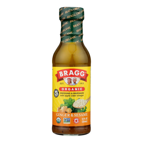 Bragg Ginger Sesame Dressing & Marinade (12 Oz, Pack of 6) - All Natural, Flavorful Vinaigrette
