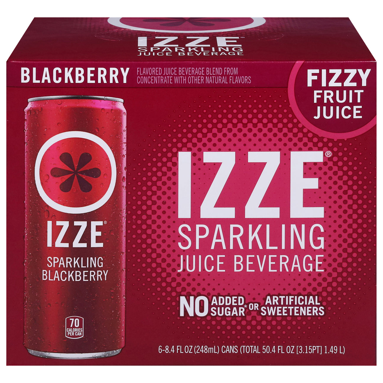 Izze Sparkling Blackberry Drink, Pack of 4 - 6/8.4 fl oz