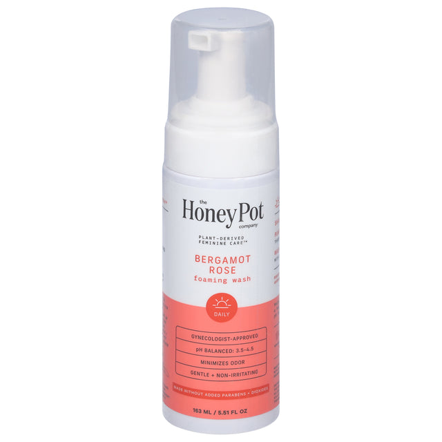 The Honey Pot Bergamot Rose Feminine Wash - 5.51 fl oz - Gentle & Natural