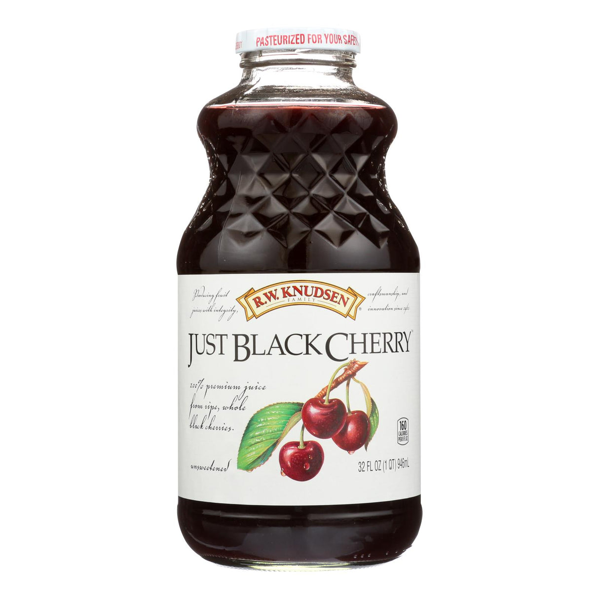 R.W. Knudsen Just Black Cherry Juice, 32 fl oz , Pack of 6