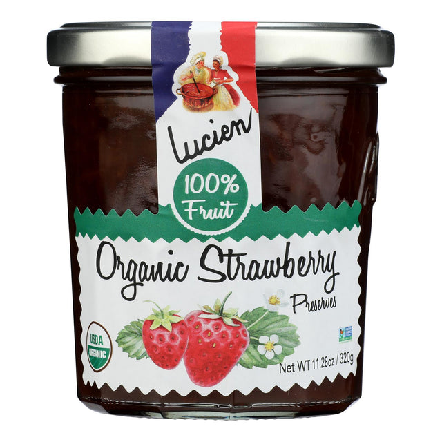 Lucien Georgelin Organic Strawberry Spread (6-Pack) | All Natural Fruit