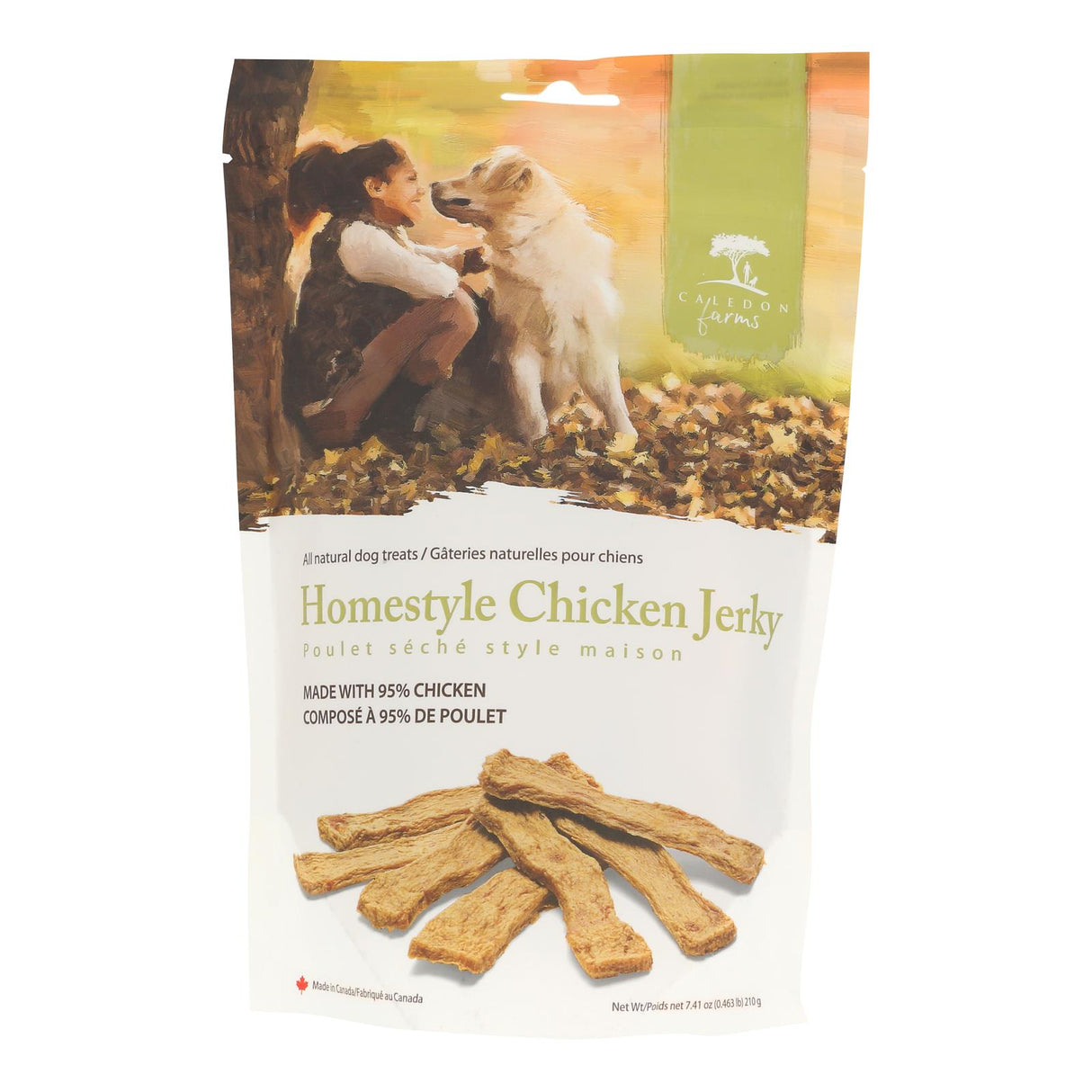 Caledon Farms Chicken Jerky Treats for Junior Dogs - 4 Bags | Free Shipping