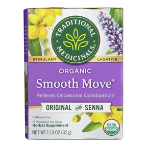 Laxative Tea: Traditional Medicinals Organic Senna, Caffeine Free - 16 Bags