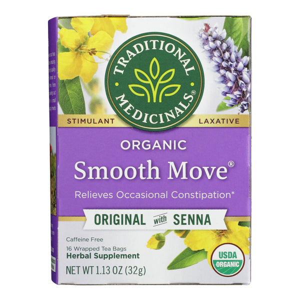 Laxative Tea: Traditional Medicinals Organic Senna, Caffeine Free - 16 Bags
