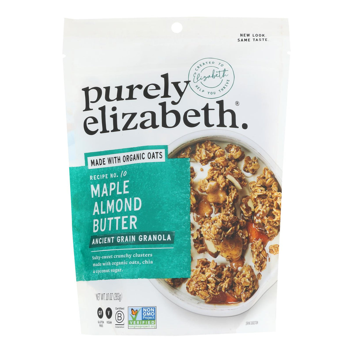 Purely Elizabeth Maple Almond Butter Granola 6-Pack | Healthy Breakfast 10 oz