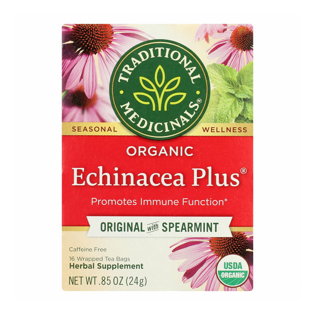 Traditional Medicinals Organic Echinacea Plus Caffeine Free Tea - 16 Bags