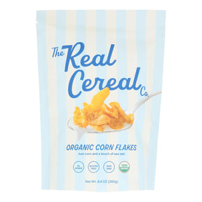 The Real Cereal Co. Organic Corn Flakes Cereal, 6 x 8.4 oz.