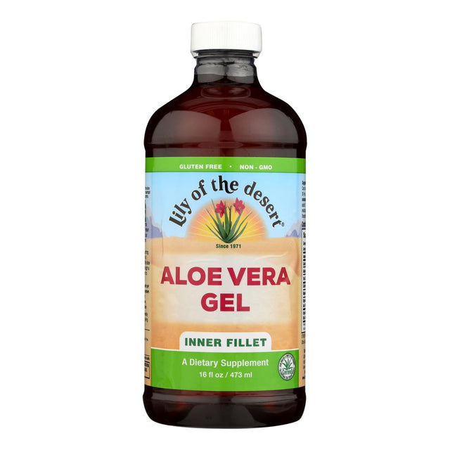 Lily Of The Desert Aloe Vera Gel 16oz: Soothe Skin & Digestion Relief