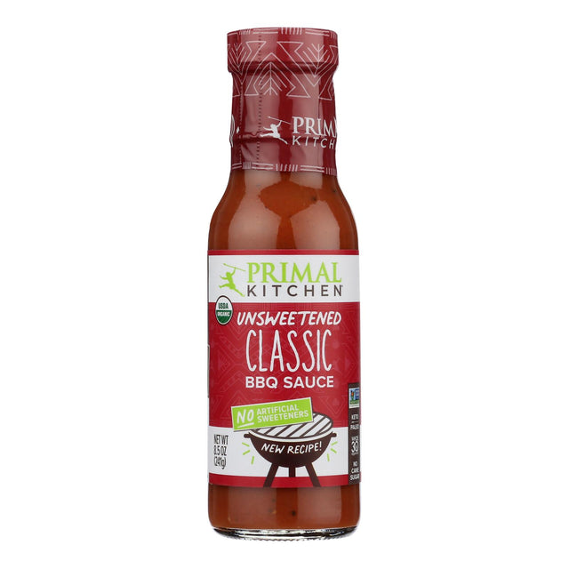 Primal Kitchen BBQ Sauce Classic Unsweetened (6-Pack) | Keto Friendly & Paleo