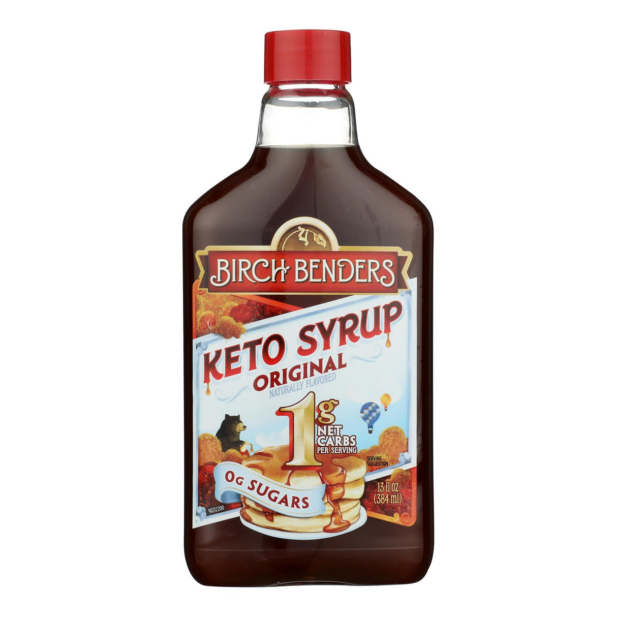 Birch Benders Monk Fruit Classic Maple Syrup, Sugar-Free, Pack of 6 - 13 fl oz