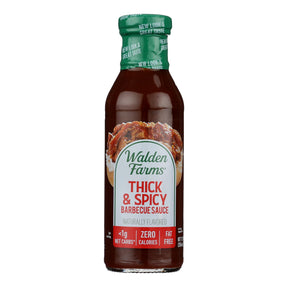 Walden Farms Thick & Spicy Barbecue Sauce, Sugar-Free & Calorie-Free, Pack of 6 (12 Oz )