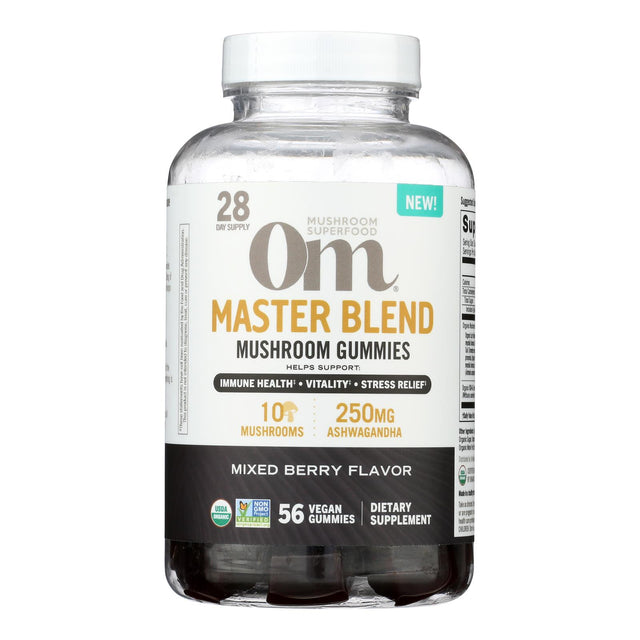 Om Gummy Organic Master Blend Mushroom Gummies - Each Of 56 Count