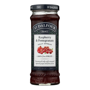 St Dalfour Raspberry Pomegranate Fruit Spread - Deluxe 100% Fruit - 10 Oz - Pack of 6
