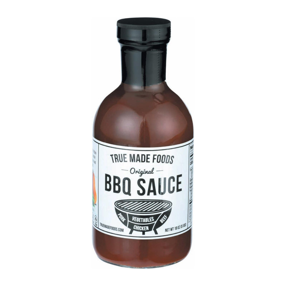 True Made Foods Vegetable BBQ Sauce (18 oz) - Pack of 6