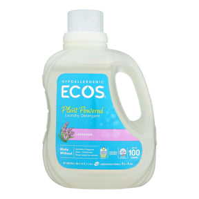 Earth Friendly ECOS Ultra 2x Lavender Laundry Detergent, Natural & Gentle - 100 Fl Oz