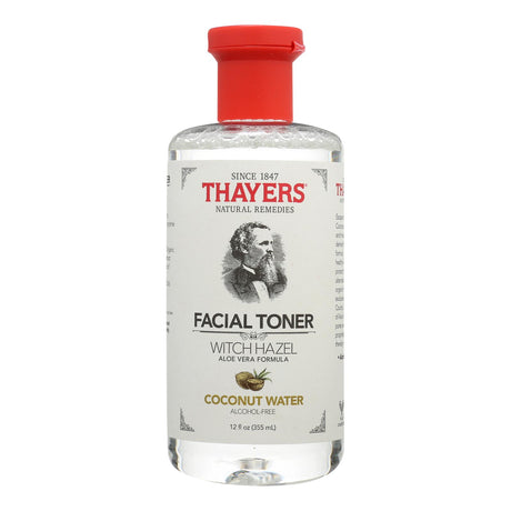 Thayers Natural Remedies Coconut Water Witch Hazel Facial Toner, Alcohol-Free, 12 fl oz