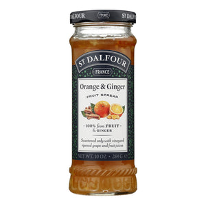 St Dalfour Ginger Orange Marmalade - Deluxe Fruit Spread, 10 oz - 6 Pack