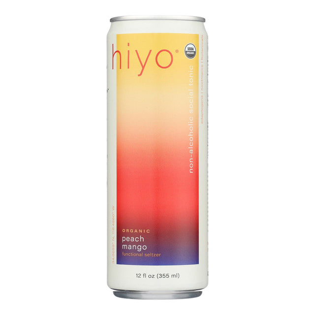 Hiyo Peach Mango Seltzer - 12 Pack - Lightly Sweetened Sparkling Water