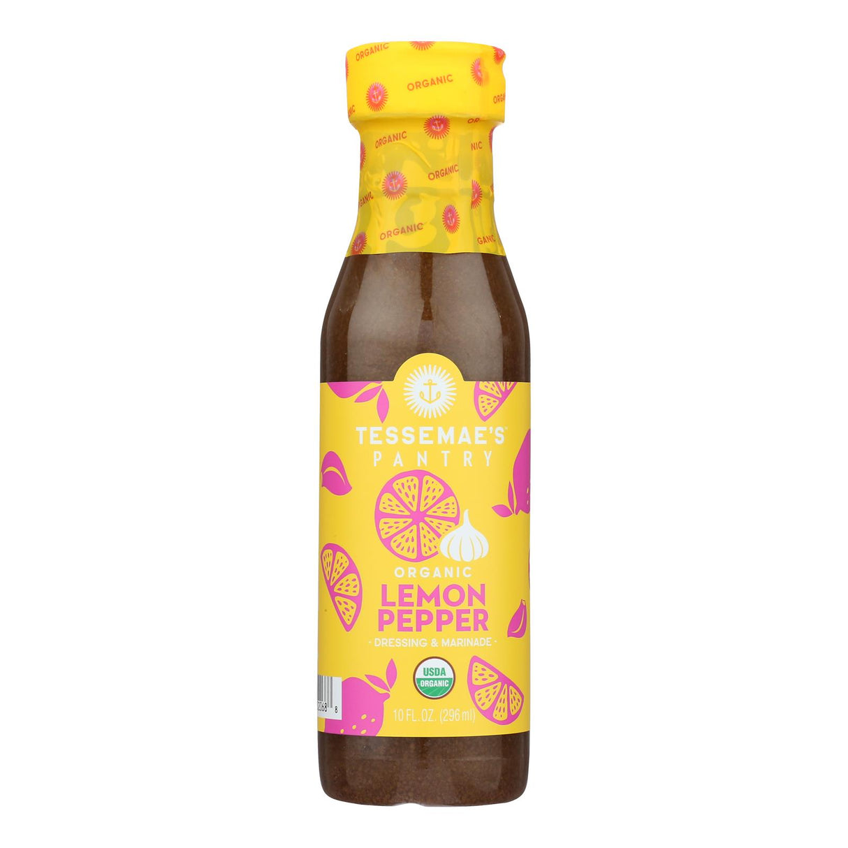 Tessemae's Lemon Pepper Dressing (Pack of 6) - 10 Fl Oz  - All Natural & Flavorful