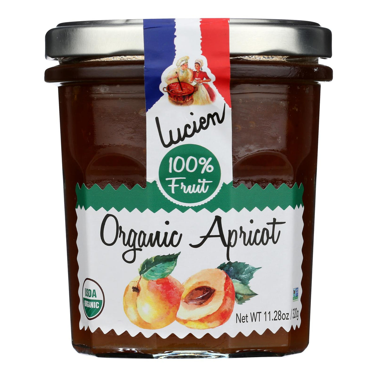 Lucien Georgelin Organic Apricot Spread 6-Pack: All Natural Fruit (11.28 Oz)